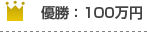 優勝：100万円